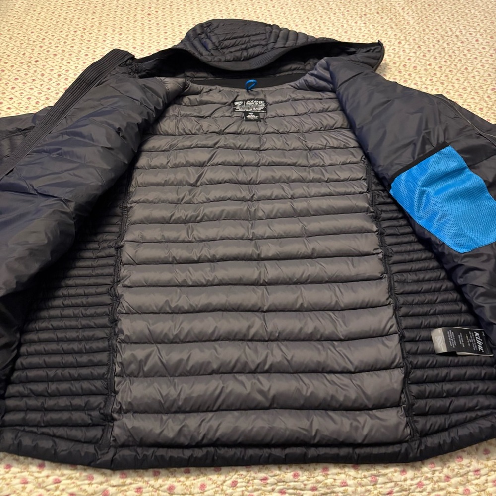 Kuhl Spyfire Hoody Puffer Jacket Goosed Down Men’s Black Size XL Gorpcore Active - Picture 13 of 16